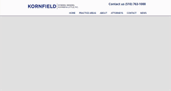 Desktop Screenshot of kornfieldlaw.com